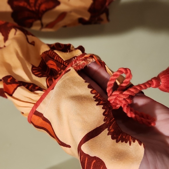 ❤️ ANTHROPOLOGIE OMIKA HANDMADE BUTTON DOWN FLORAL TUNIC TOP / SHIRT, XS - Picture 4 of 9